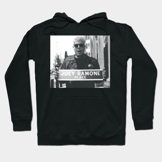 WHITE BOURDAIN PUNK ROCK PLEACE Hoodie by neng